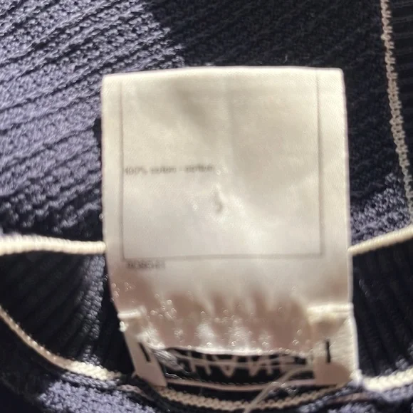 Authentic Chanel Navy Cotton tank top/shirt good condition. Dress it up and down